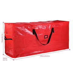 Vinsani Jumbo Heavy Duty Christmas Tree Storage Bag  Dual Zip, Water-Resistant Organizer for Sectional Trees up to 7ft