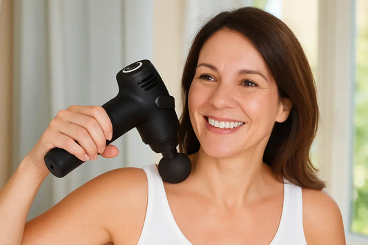 5 in 1 Deep Tissue Massage Gun Recharg5 in 1 Deep Tissue Massage Gun – Rechargeable Body Massager with 5 Interchangeable Heads & 3 Speed Levels for Full Body Muscle Reliefeable with 5 Heads & 3 Speed Settings - Mode Blend