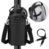 Mode Blend Magnetic Unisex Hands Free Gym & Travel Crossbody Bottle Sling Bag with Lockable Zippers, Magnetic Attachment for Hygiene & Convenience, Black - Mode Blend