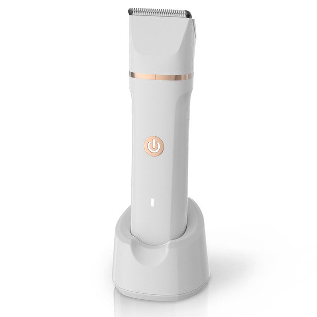 Waterproof Plastic Compact & Portable 4-in-1 Trimmer, Rechargeable, Fast Charging, Interchangeable Heads, Suitable for Women & Men, for Bikini, Pubic, Face, Nose, and Body Hair Removal