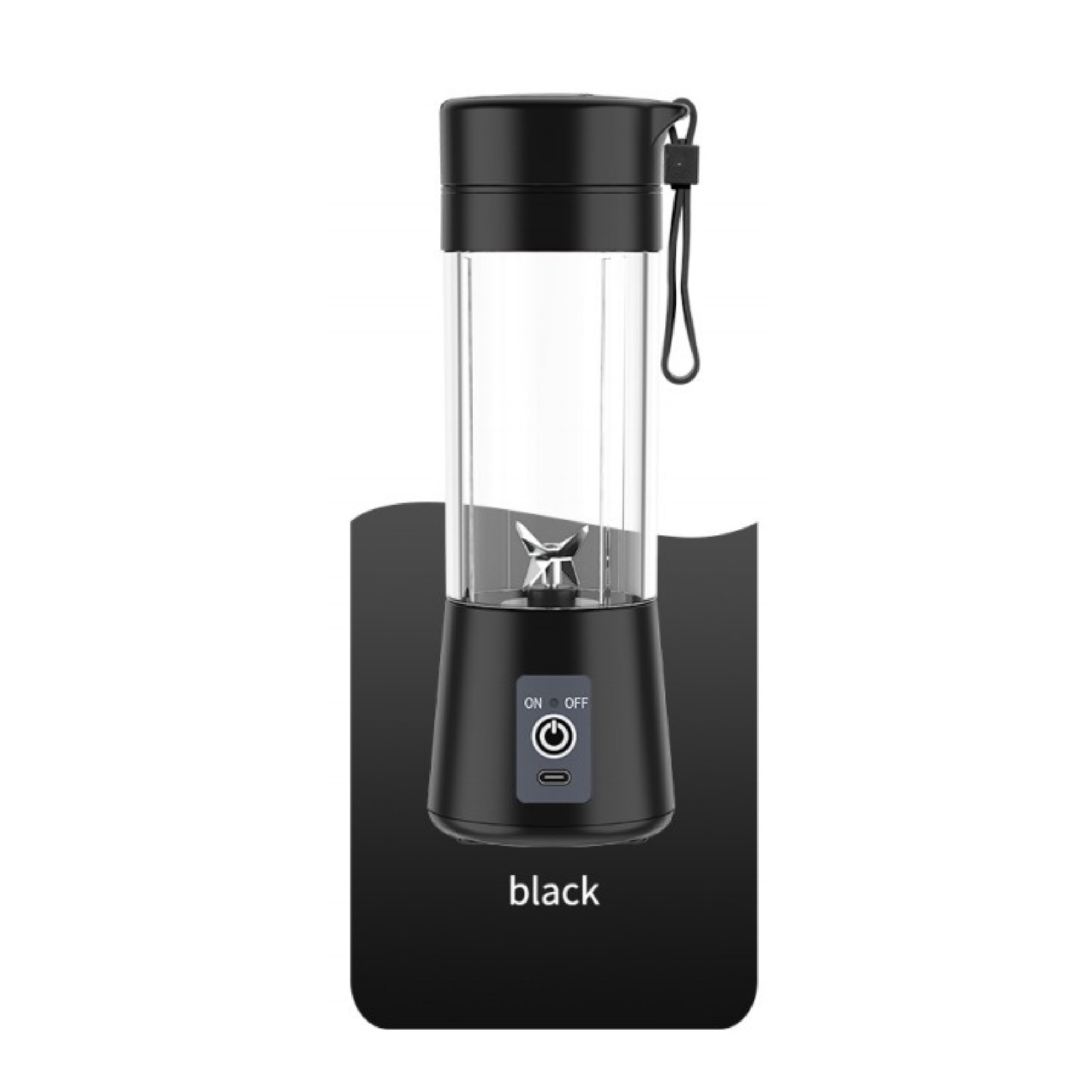 MODE BLEND Portable USB Blender Rechargeable, 400ml, 6-Blade, Smoothie & Protein Shake Maker