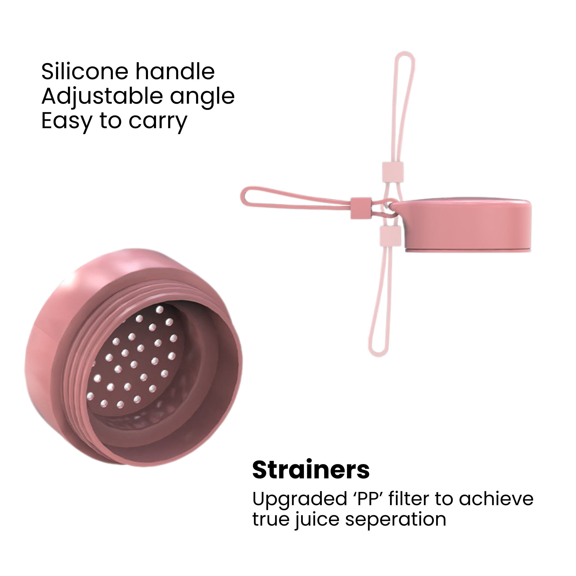 Portable USB Blender Rechargeable, 400ml, 6-Blade, Smoothie & Protein Shake Maker