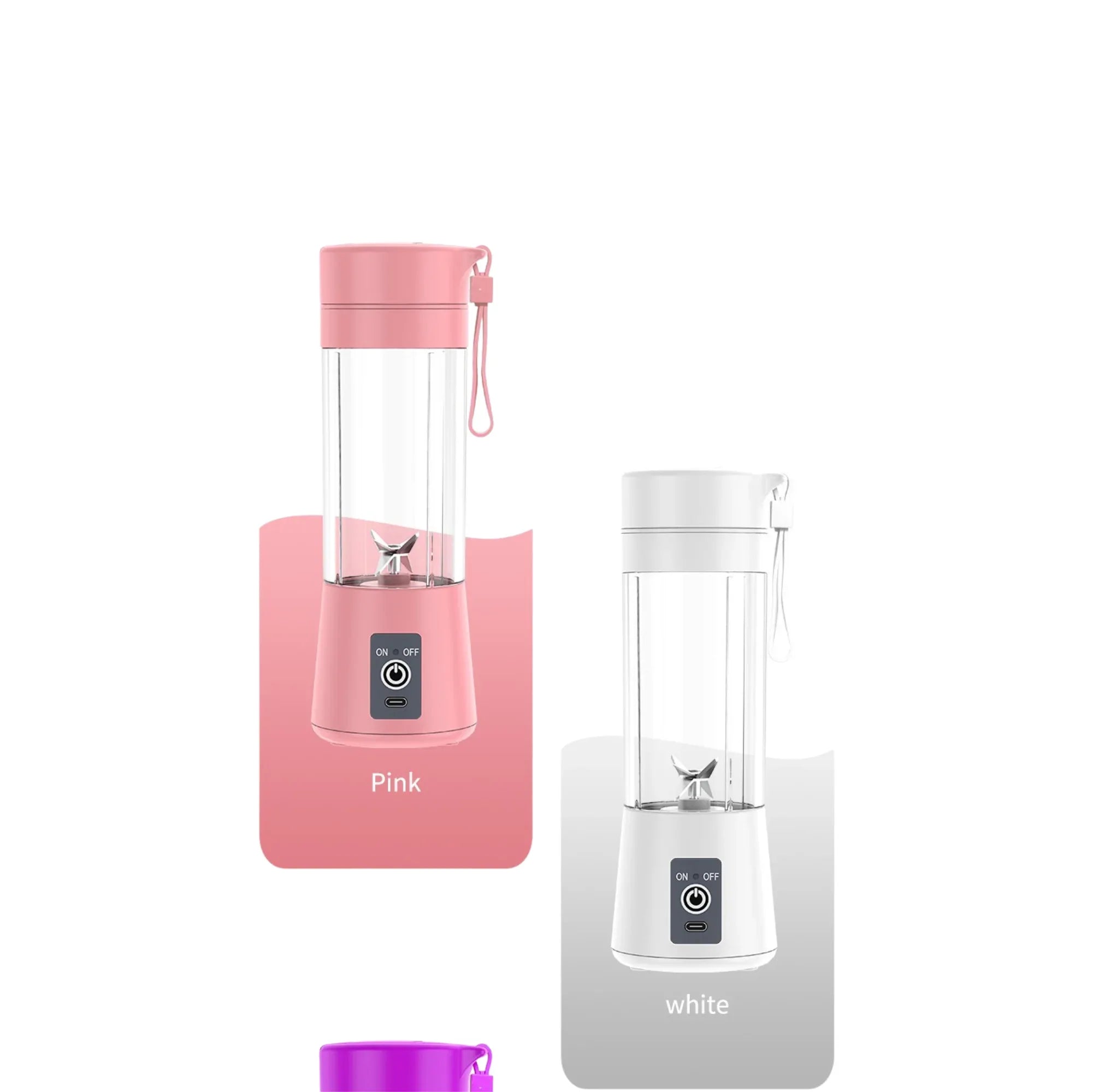 Portable USB Blender Rechargeable, 400ml, 6-Blade, Smoothie & Protein Shake Maker - Mode Blend