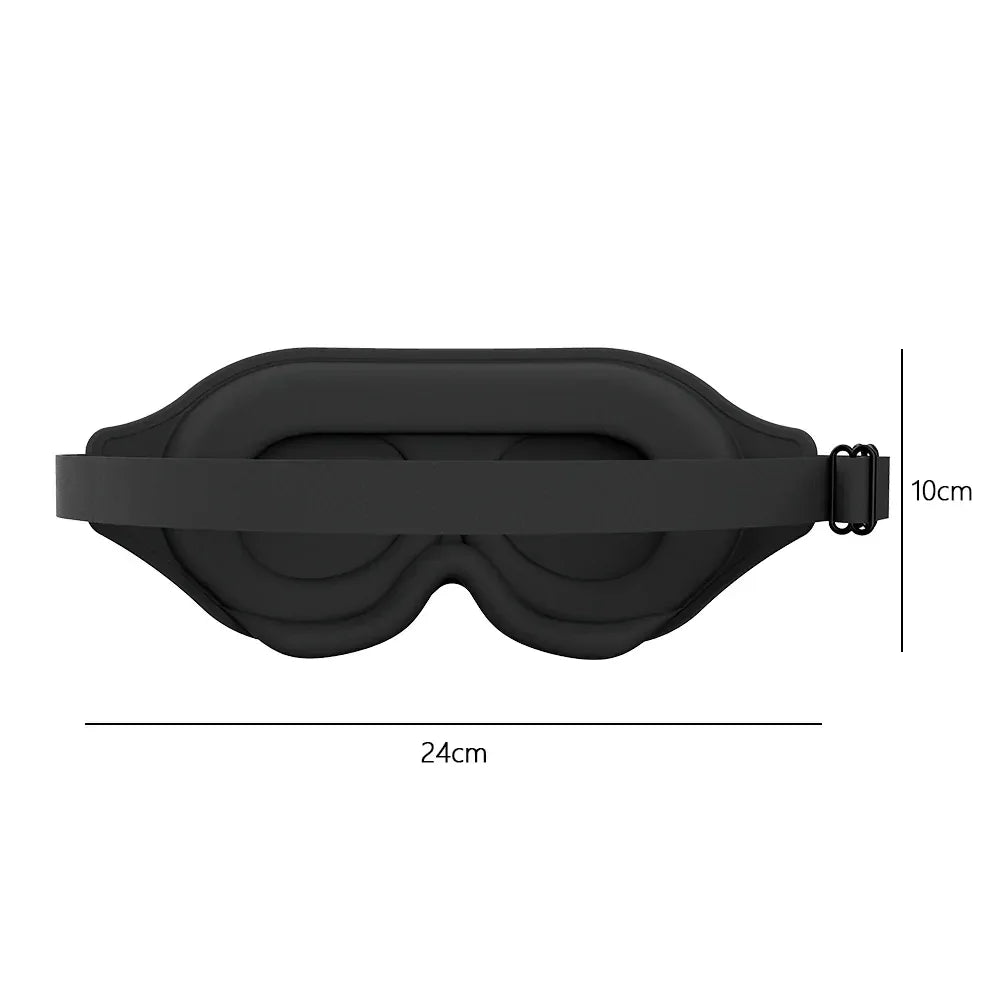 3D Contoured Sleep Mask for Side Sleepers Light Blocking Eye Mask for Women & Men, Soft & Breathable with Adjustable Strap for Travel, Naps & Sleep - Mode Blend