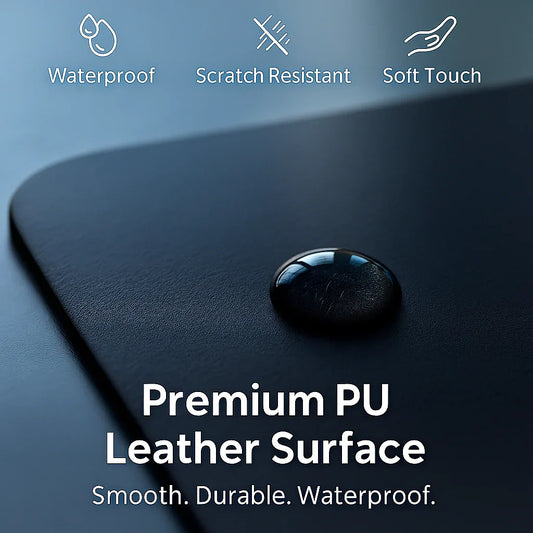 Mouse Pad Premium Textured Mousepad 18x22 / 25x21 cm PU Leather Gaming Pad Mat Desk Pad Waterproof with Comfort and Durability for Computers, Laptop, Office & Home - Mode Blend