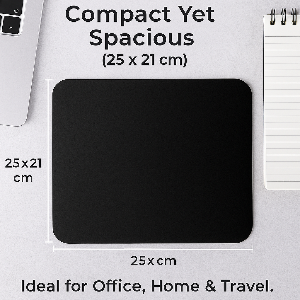 Mouse Pad Premium Textured Mousepad 18x22 / 25x21 cm PU Leather Gaming Pad Mat Desk Pad Waterproof with Comfort and Durability for Computers, Laptop, Office & Home