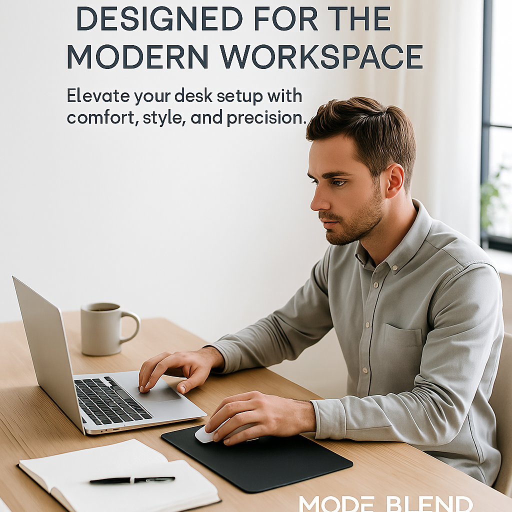 Mouse Pad Premium Textured Mousepad 18x22 / 25x21 cm PU Leather Gaming Pad Mat Desk Pad Waterproof with Comfort and Durability for Computers, Laptop, Office & Home