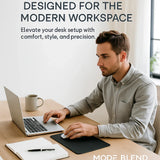 Mouse Pad Premium Textured Mousepad 18x22 / 25x21 cm PU Leather Gaming Pad Mat Desk Pad Waterproof with Comfort and Durability for Computers, Laptop, Office & Home - Mode Blend