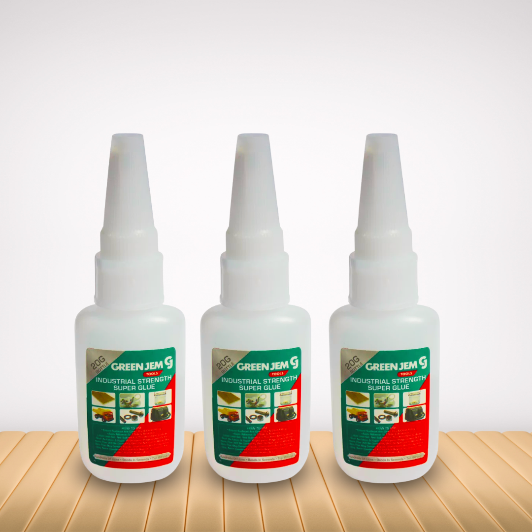 High-performance glue bottle for wood, plastic, and metal projects by Mode Blend