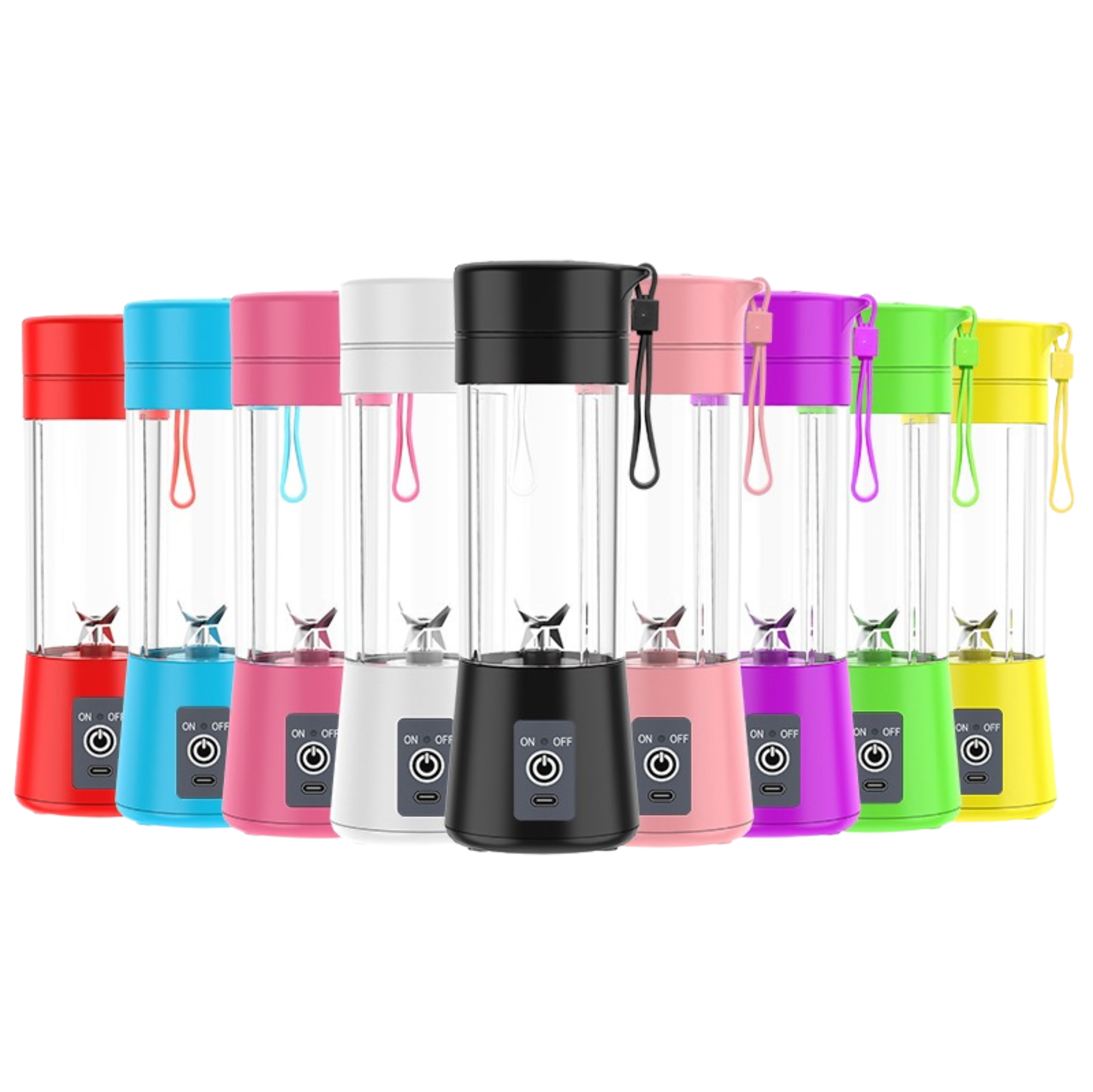 MODE BLEND Portable USB Blender Rechargeable, 400ml, 6-Blade, Smoothie & Protein Shake Maker