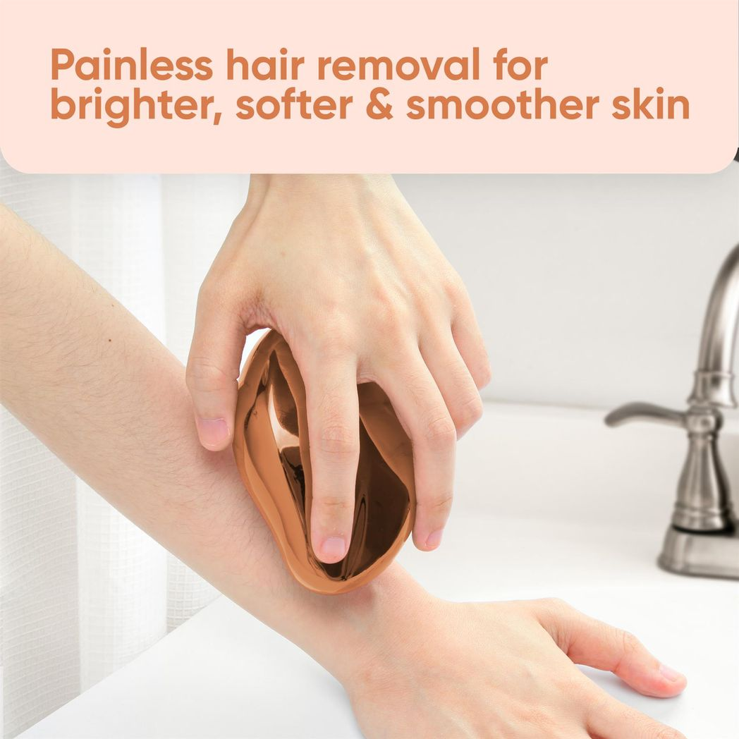 Magic Crystal Hair Eraser – Painless Hair Removal Tool, Reusable & Eco-Friendly | Smooth Skin in Minutes (Gold)