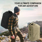 Military Duffel Bag Top Load Double Strap Army Travel Tactical Canvas Backpack for Outdoor 30L - Mode Blend