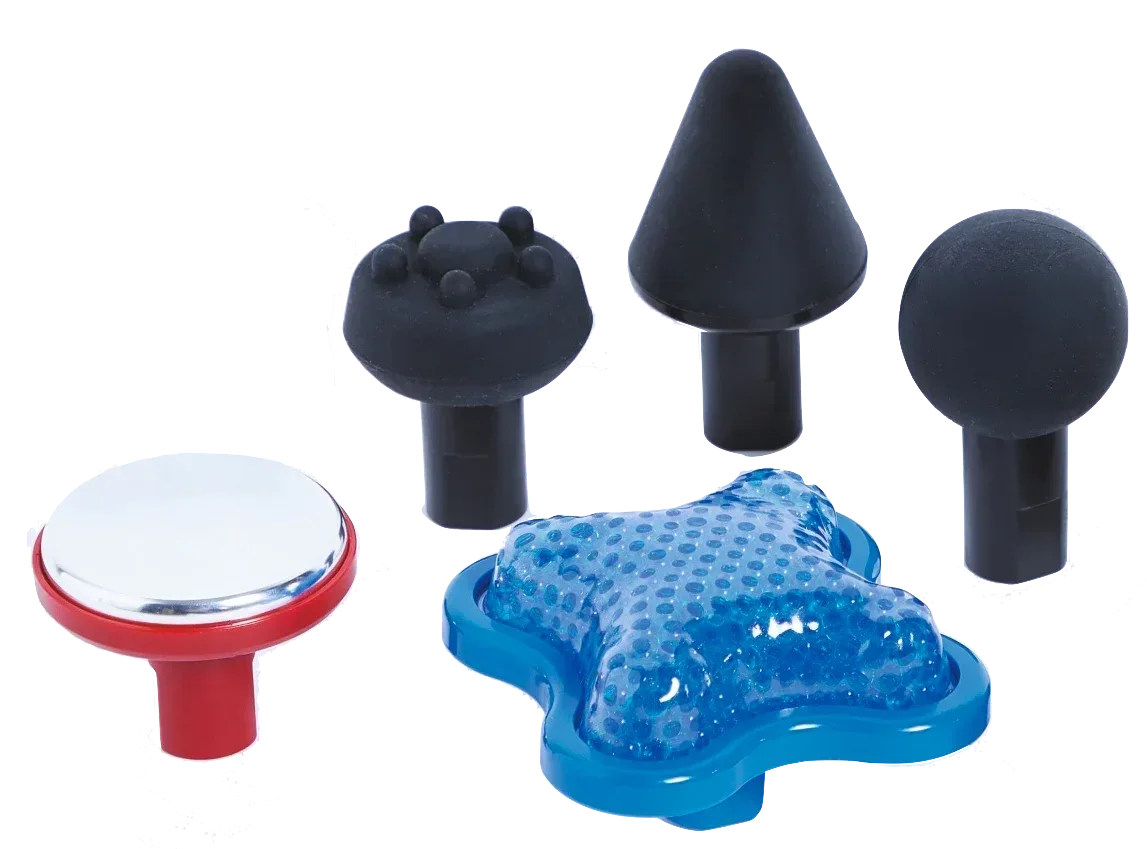 5 in 1 Deep Tissue Massage Gun Recharg5 in 1 Deep Tissue Massage Gun – Rechargeable Body Massager with 5 Interchangeable Heads & 3 Speed Levels for Full Body Muscle Reliefeable with 5 Heads & 3 Speed Settings - Mode Blend