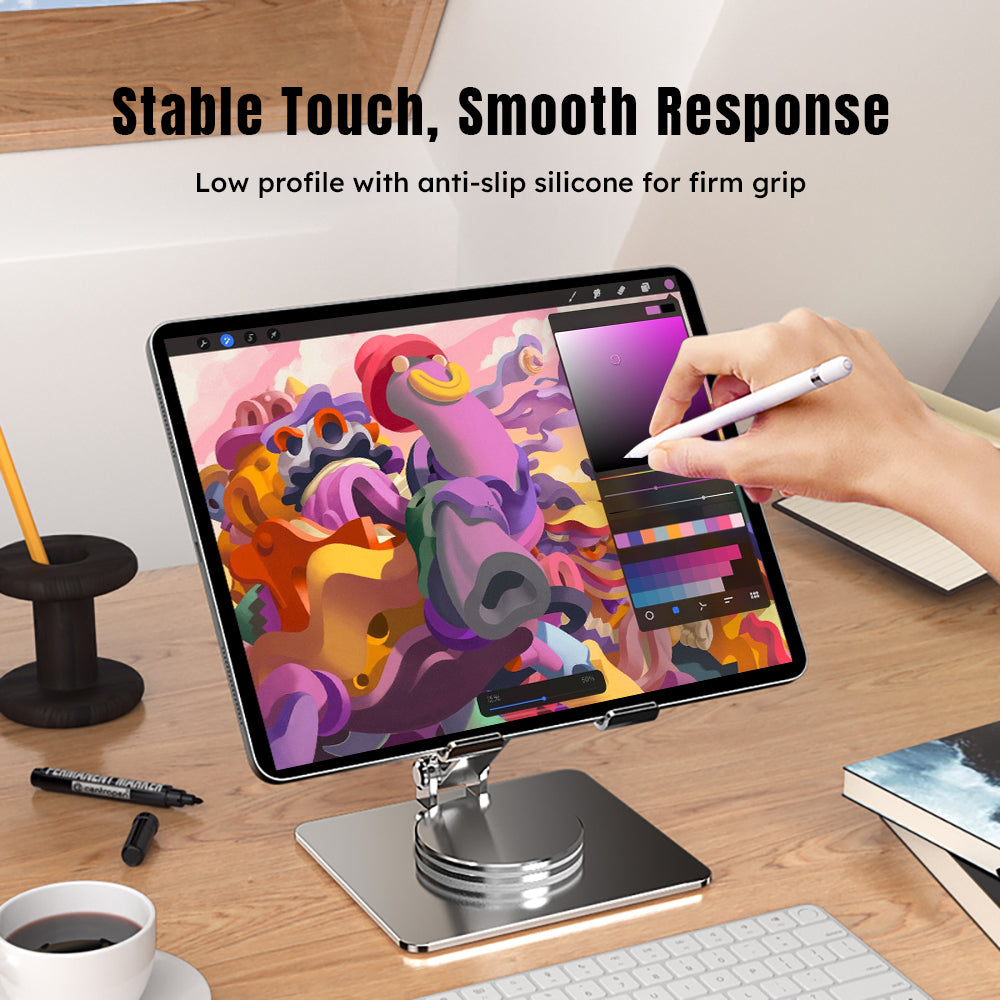 360° swivel laptop stand compatible with 11-17.3 inch laptops and tablets