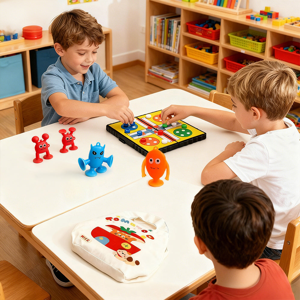 6-Piece Interactive Learning Toy Set with Storage Bag | Brain Teaser Puzzles & Educational Games for Kids Ages 3-8 | Developmental Gift for Problem-Solving, Social Skills & Family Play