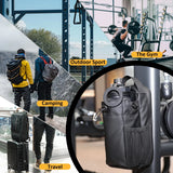 Mode Blend Magnetic Unisex Hands Free Gym & Travel Crossbody Bottle Sling Bag with Lockable Zippers, Magnetic Attachment for Hygiene & Convenience, Black - Mode Blend