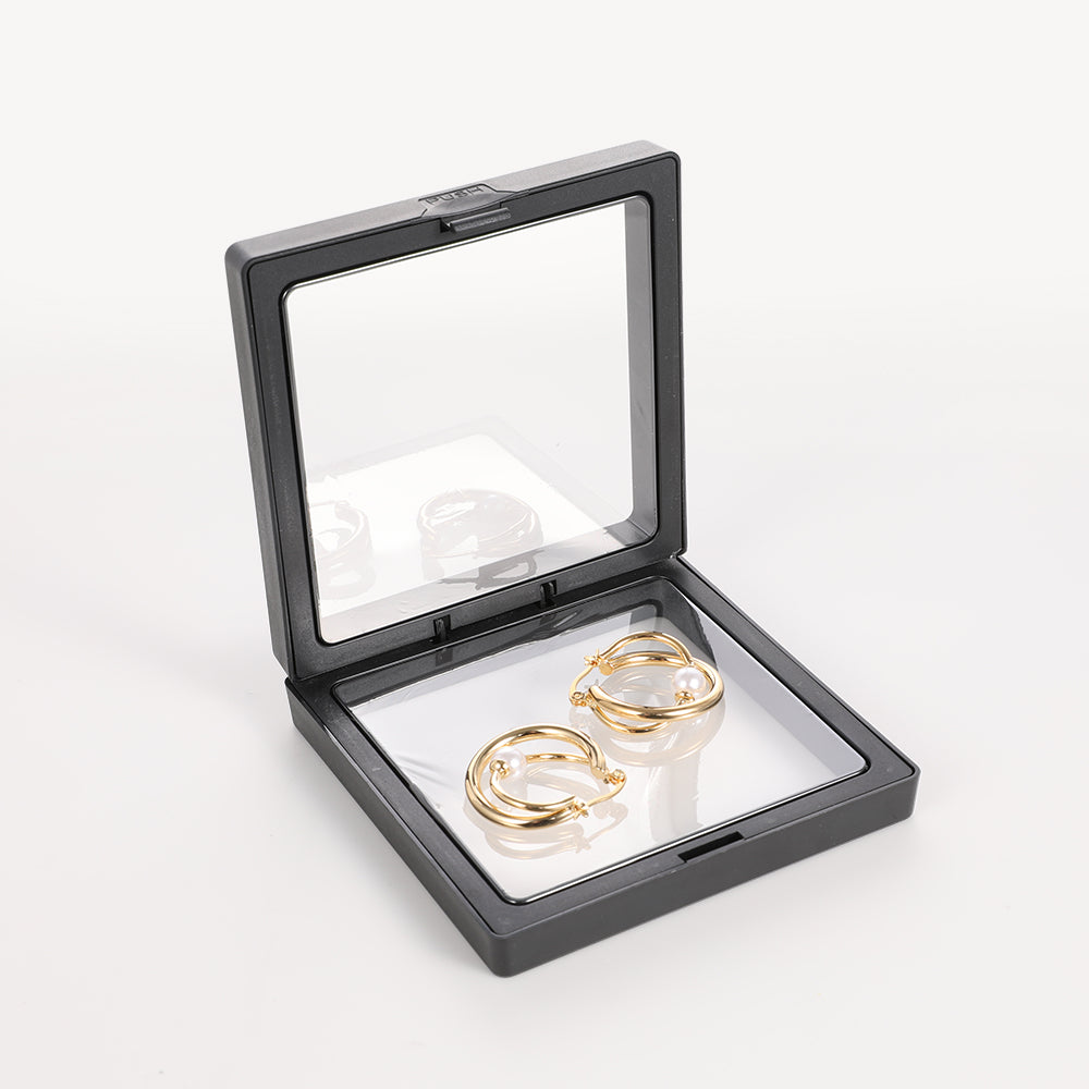 Unique Temperament Wrapped Circle Pearl Earrings 14K Gold Plated Brass with Hypoallergenic Steel Needle