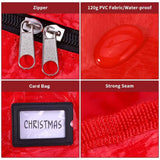 Vinsani Jumbo Heavy Duty Christmas Tree Storage Bag – Fits Trees Up to 7ft | Dual Zip, Water-Resistant Organizer with Strong Carry Handles for Sectional Artificial Trees - Mode Blend