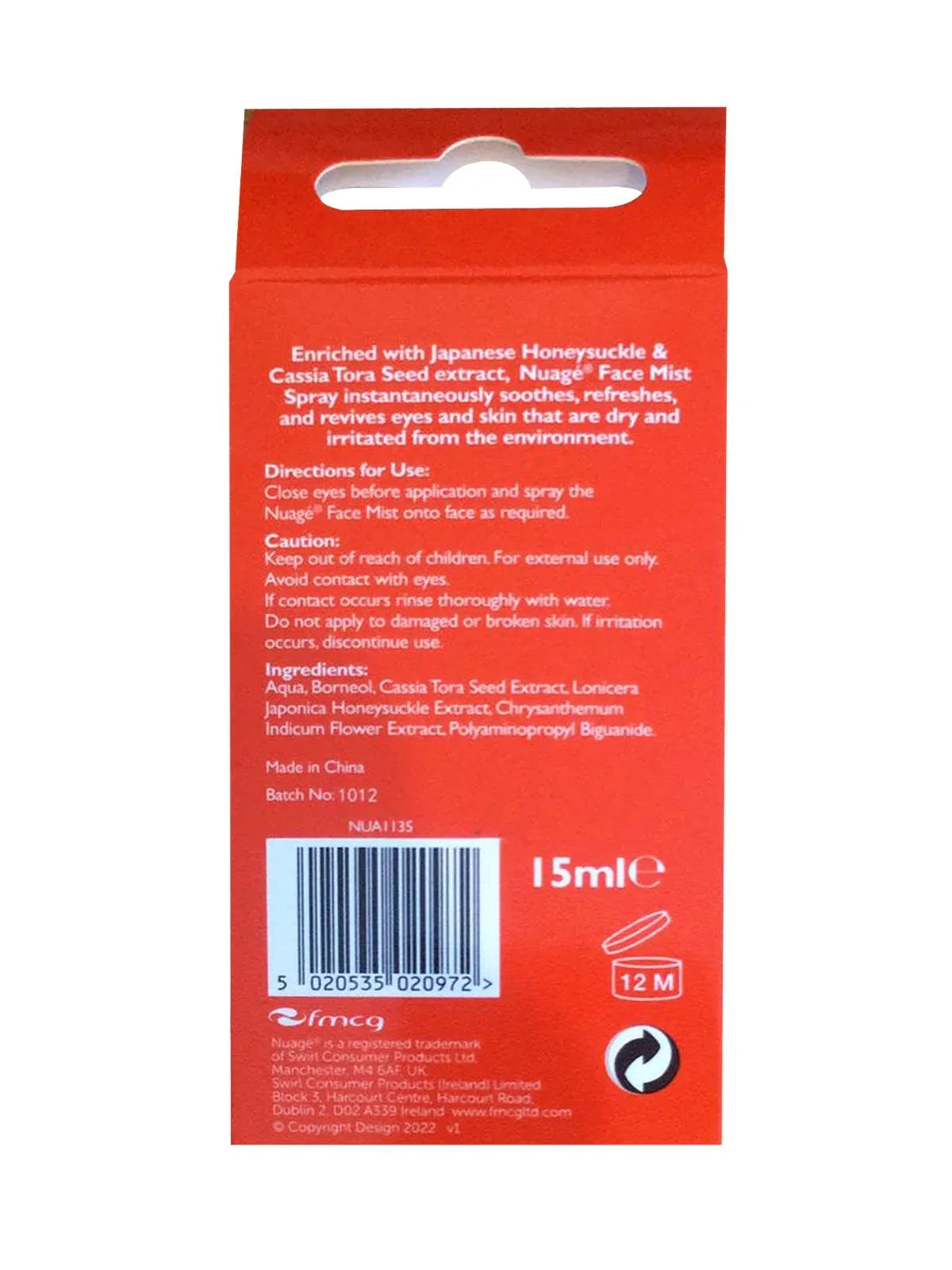 Mode Blend Nuage Hayfever Facial Mist Spray Cool & Refresh, 2 Pack, 15ml - Mode Blend