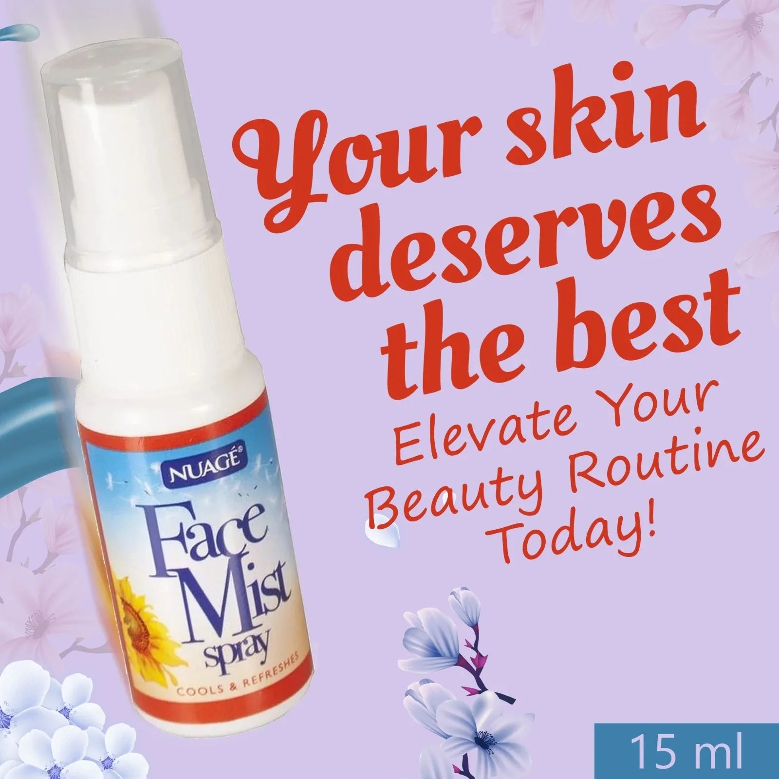 Mode Blend Nuage Hayfever Facial Mist Spray Cool & Refresh, 2 Pack, 15ml - Mode Blend