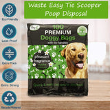 Mode Blend Tidyz Lemon Scented Premium Degradable Doggy Poo Bags with Strong Tie Handles, 3 Pack, 300 Bags - Perfect for your pet's poop clean-up - Mode Blend