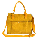 Versatile Corduroy Canvas Side Bag and Crossbody Tote, Perfect for College, Work, Travel, and Daily Use, Pack of 1 - Mode Blend