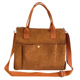 Versatile Corduroy Canvas Side Bag and Crossbody Tote, Perfect for College, Work, Travel, and Daily Use, Pack of 1 - Mode Blend