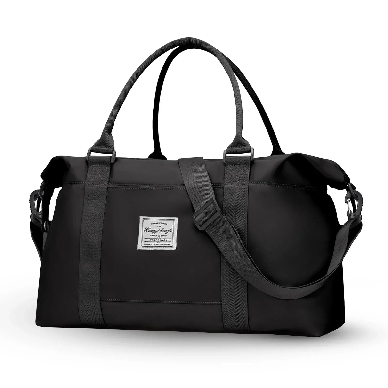 Large Capacity Duffel Travel Bag for Women and Men with Shoulder Strap – Lightweight Foldable Weekender Gym Bag Carry-On for Airplane – Includes Free Bonus Tote Bag in Assorted Colors - Mode Blend