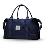 Large Capacity Duffel Travel Bag for Women and Men with Shoulder Strap – Lightweight Foldable Weekender Gym Bag Carry-On for Airplane – Includes Free Bonus Tote Bag in Assorted Colors - Mode Blend