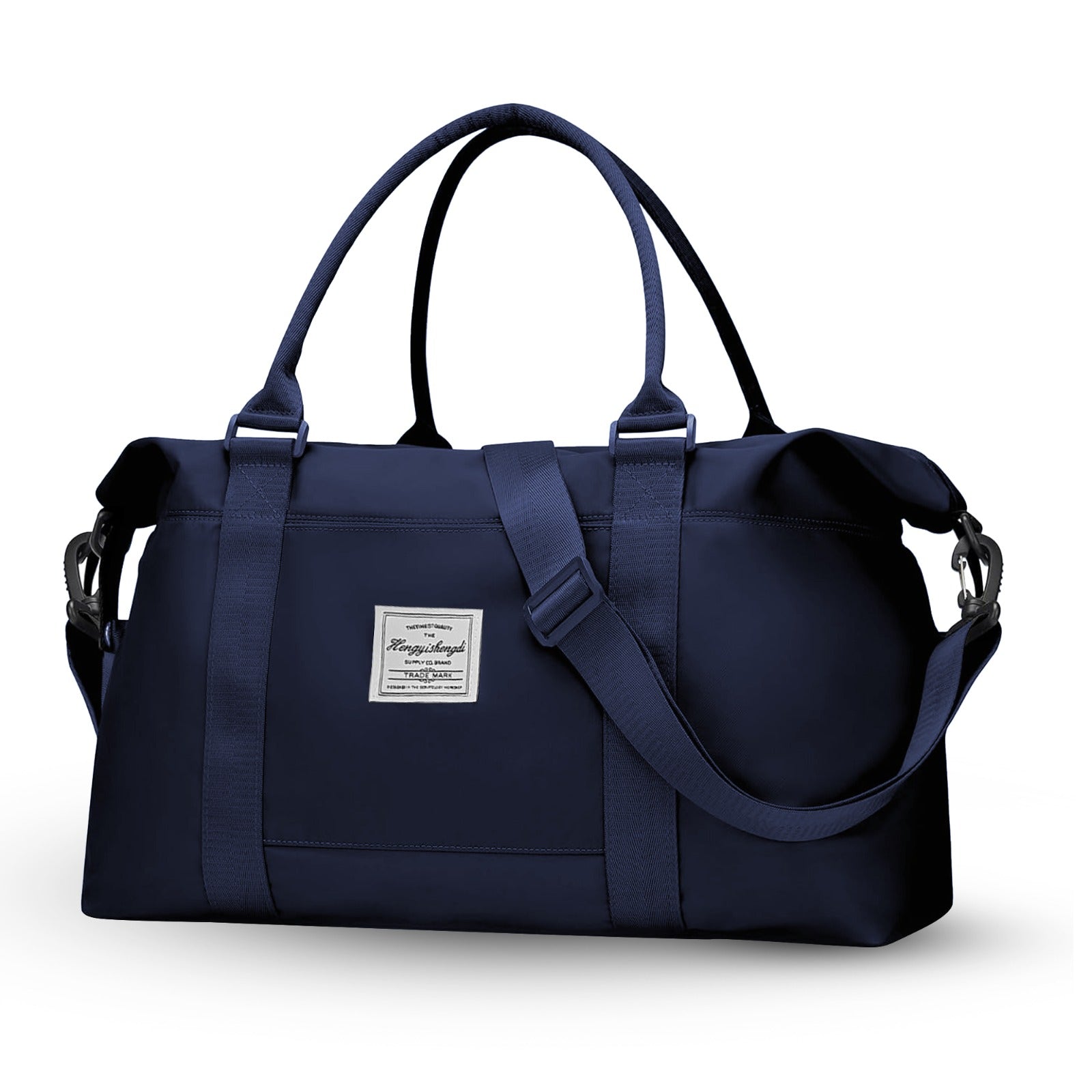 Large Capacity Duffel Travel Bag for Women and Men with Shoulder Strap – Lightweight Foldable Weekender Gym Bag Carry-On for Airplane – Includes Free Bonus Tote Bag in Assorted Colors