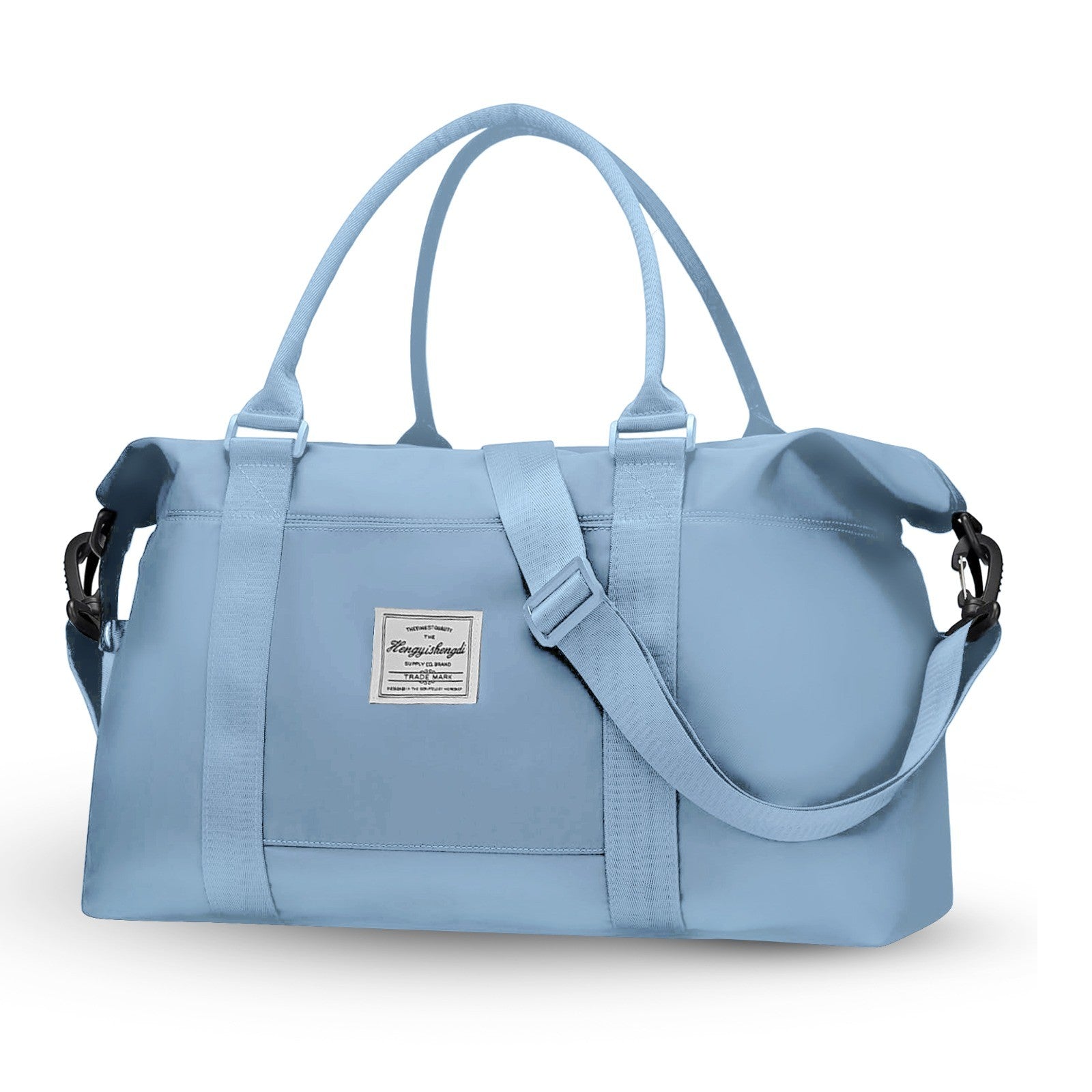 Large Capacity Duffel Travel Bag for Women and Men with Shoulder Strap – Lightweight Foldable Weekender Gym Bag Carry-On for Airplane – Includes Free Bonus Tote Bag in Assorted Colors