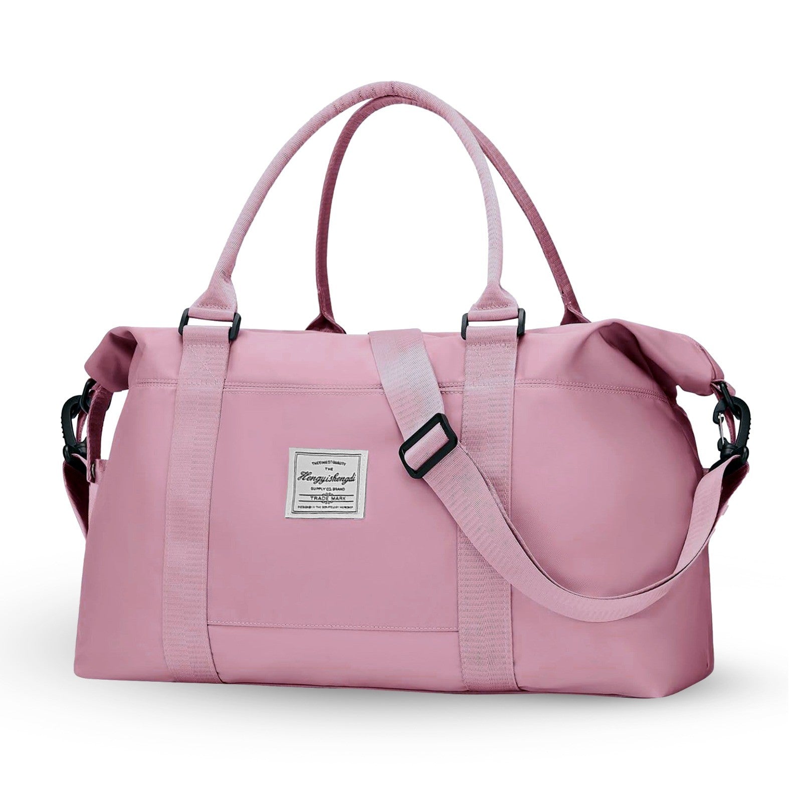 Large Capacity Duffel Travel Bag for Women and Men with Shoulder Strap – Lightweight Foldable Weekender Gym Bag Carry-On for Airplane – Includes Free Bonus Tote Bag in Assorted Colors