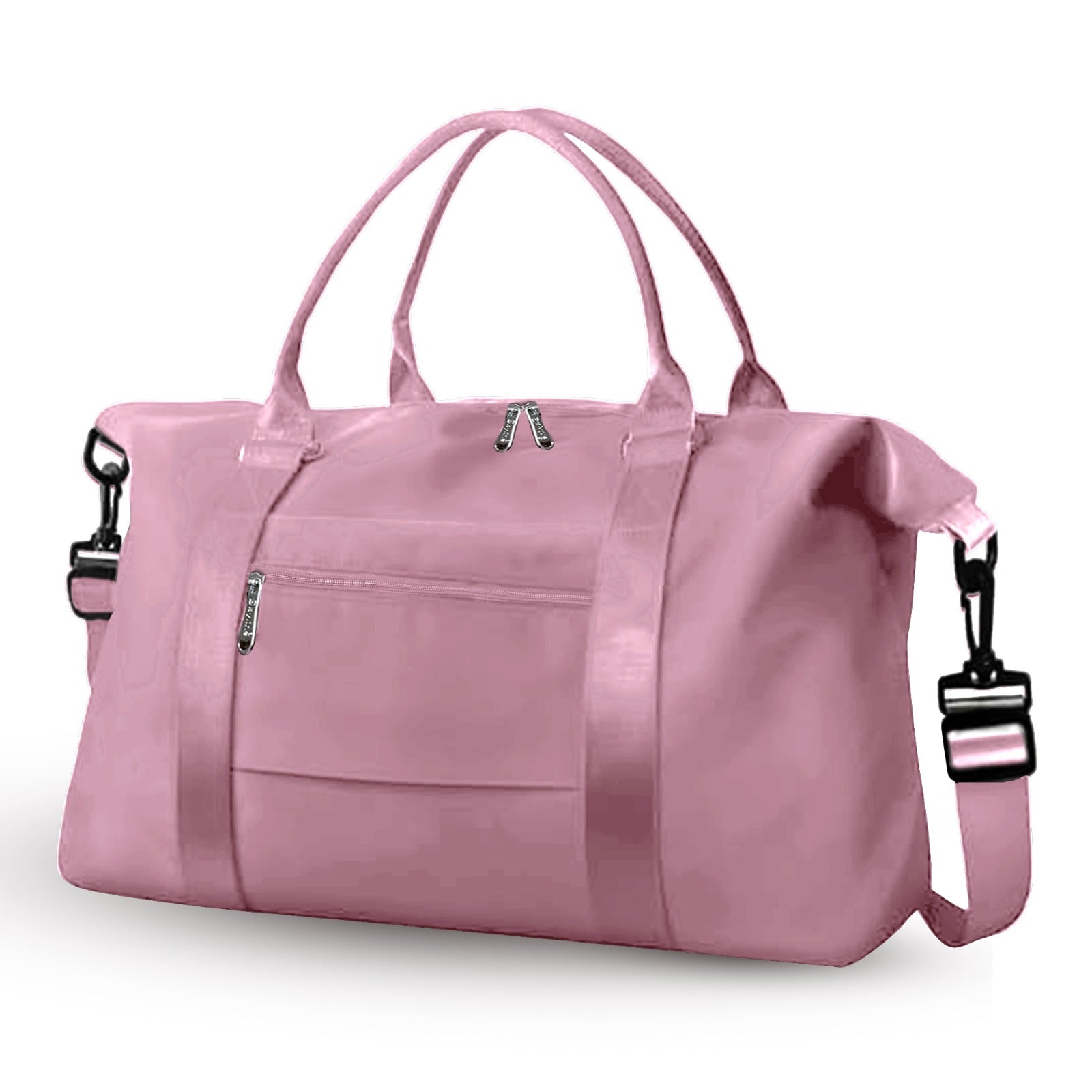 Large Capacity Duffel Travel Bag for Women and Men with Shoulder Strap – Lightweight Foldable Weekender Gym Bag Carry-On for Airplane – Includes Free Bonus Tote Bag in Assorted Colors