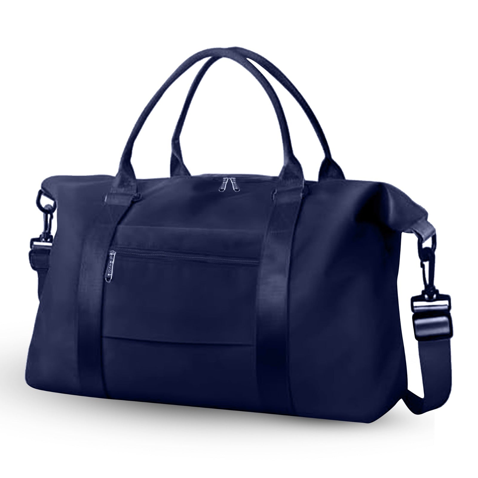 Large Capacity Duffel Travel Bag for Women and Men with Shoulder Strap – Lightweight Foldable Weekender Gym Bag Carry-On for Airplane – Includes Free Bonus Tote Bag in Assorted Colors