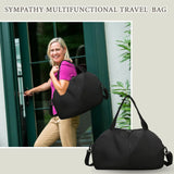 Multifunctional Travel Duffel Large Bag Vacation, Gym, Sports Water Resistant, Lightweight with Zipper, Buy 1 Duffel, Get 1 Free Shoulder Bag (Random Color Included) - Mode Blend