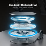 Mode Blend Adjustable Laptop Stand with 360° Rotating Base, Ergonomic Foldable Computer Stand for Desk, Compatible with Laptops/Tablets 11-17.3 Inches, Black and Grey - Mode Blend