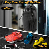 Mode Blend Magnetic Unisex Hands Free Gym & Travel Crossbody Bottle Sling Bag with Lockable Zippers, Magnetic Attachment for Hygiene & Convenience, Black - Mode Blend