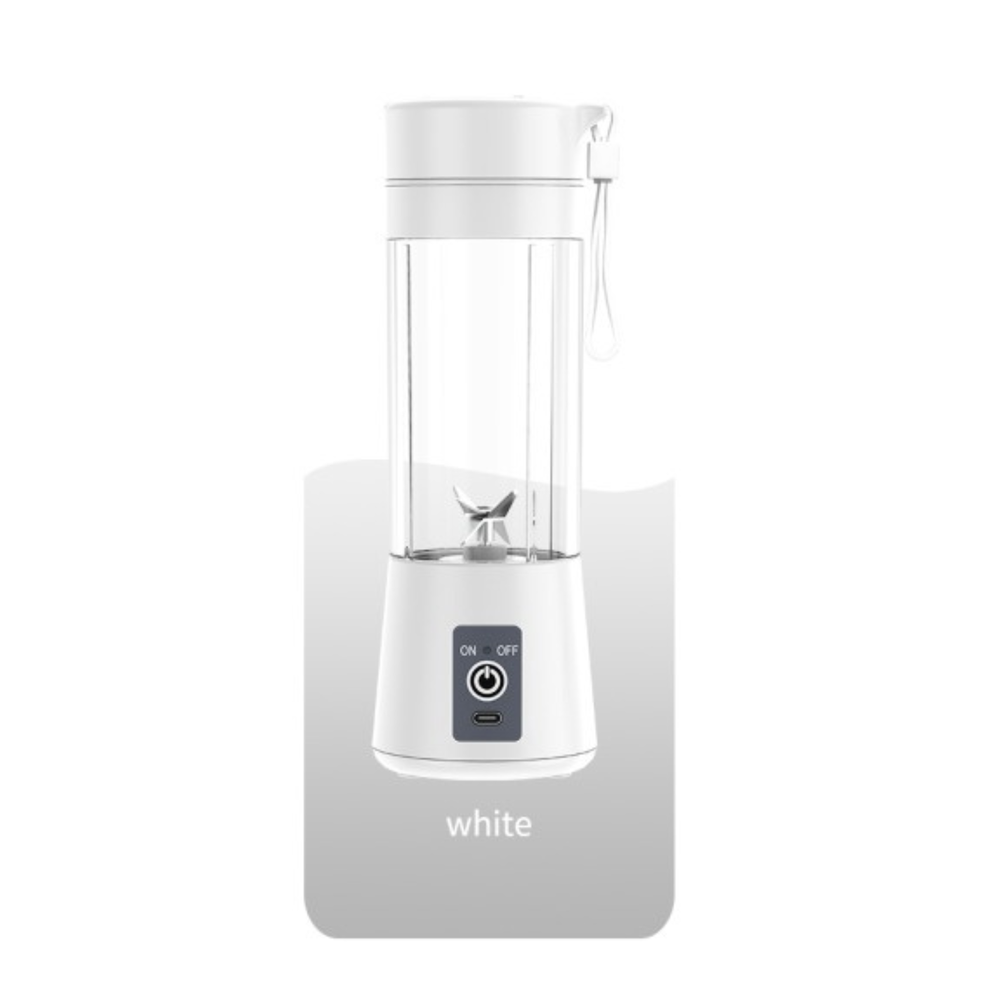 Portable USB Blender Rechargeable, 400ml, 6-Blade, Smoothie & Protein Shake Maker