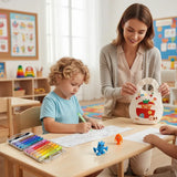 6-Piece Interactive Learning Toy Set with Storage Bag | Brain Teaser Puzzles & Educational Games for Kids Ages 5-8 | Developmental Gift for Problem-Solving, Social Skills & Family Play - Mode Blend