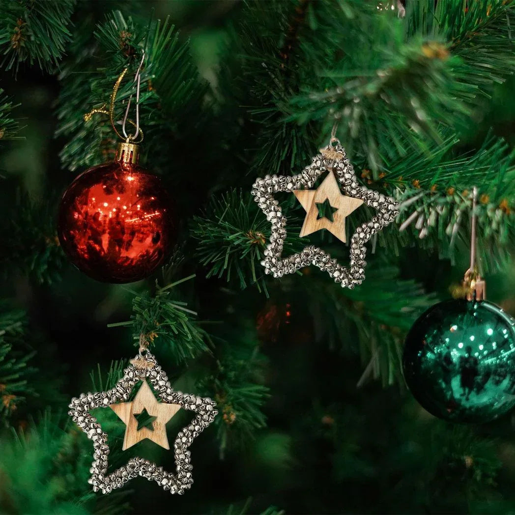 Premium Light-Up Christmas Tree Topper Star | Glitter Star Holiday Decoration for Christmas Tree | Festive LED Tree Top Accent - Mode Blend