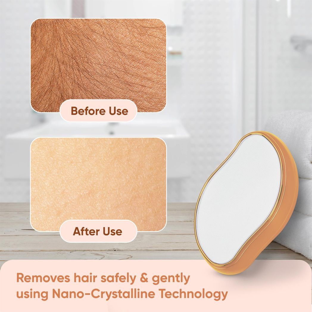 Magic Crystal Hair Eraser – Painless Hair Removal Tool, Reusable & Eco-Friendly | Smooth Skin in Minutes (Gold)