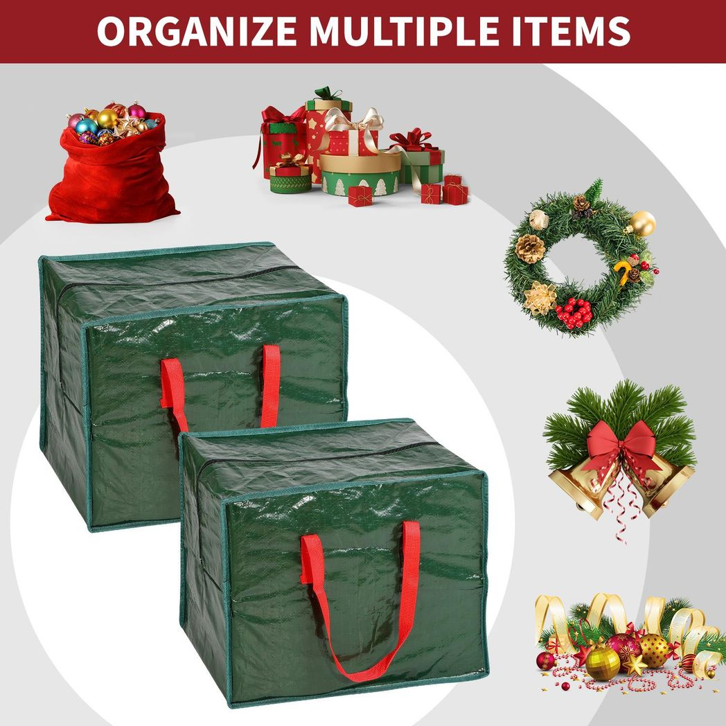 Christmas Storage Bag for Holiday Decorations Durable, Waterproof and Spacious, 1pk
