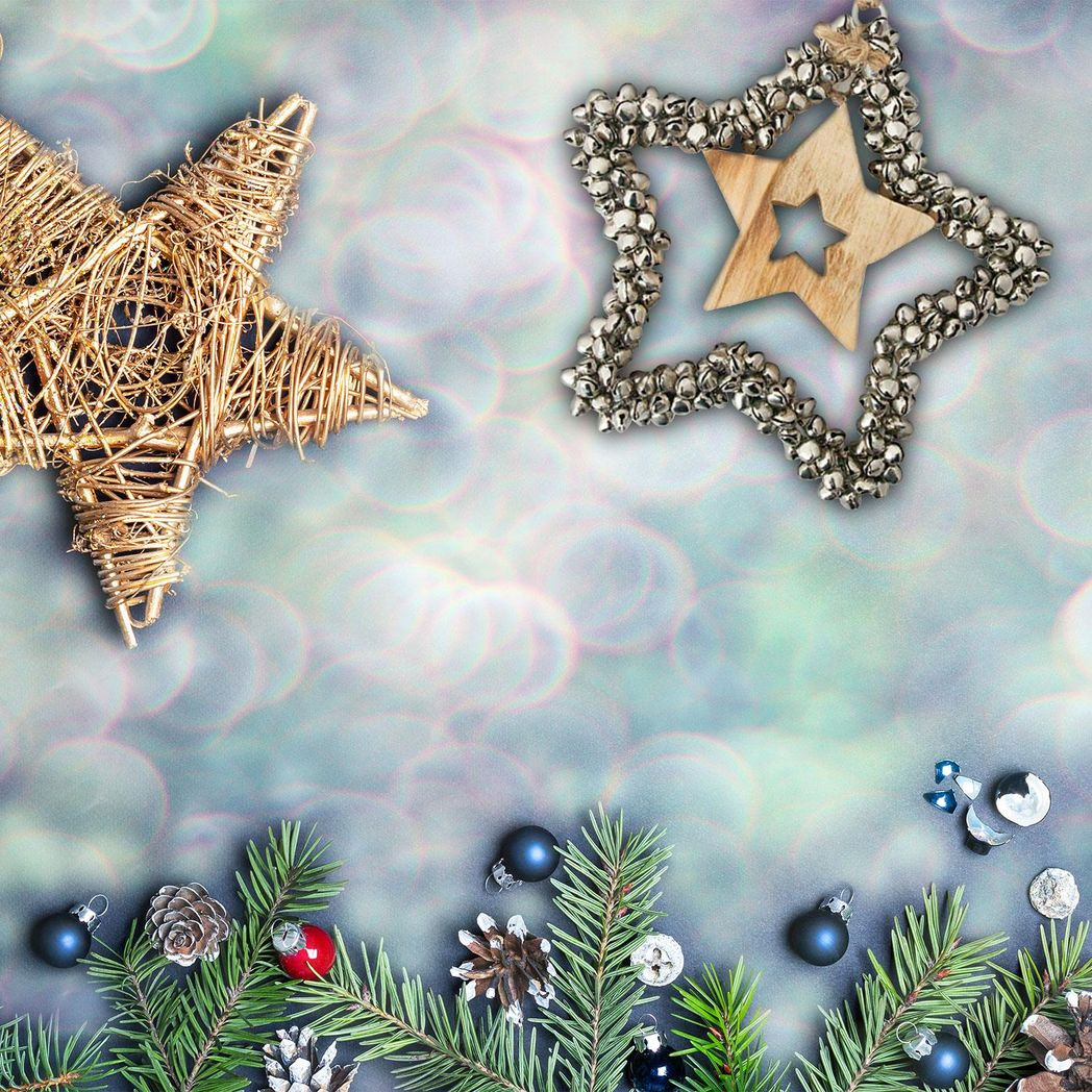 Premium Light-Up Christmas Tree Topper Star | Glitter Star Holiday Decoration for Christmas Tree | Festive LED Tree Top Accent