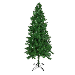 6ft Artificial Christmas Tree Realistic Indoor Holiday Decor with Sturdy Metal Stand