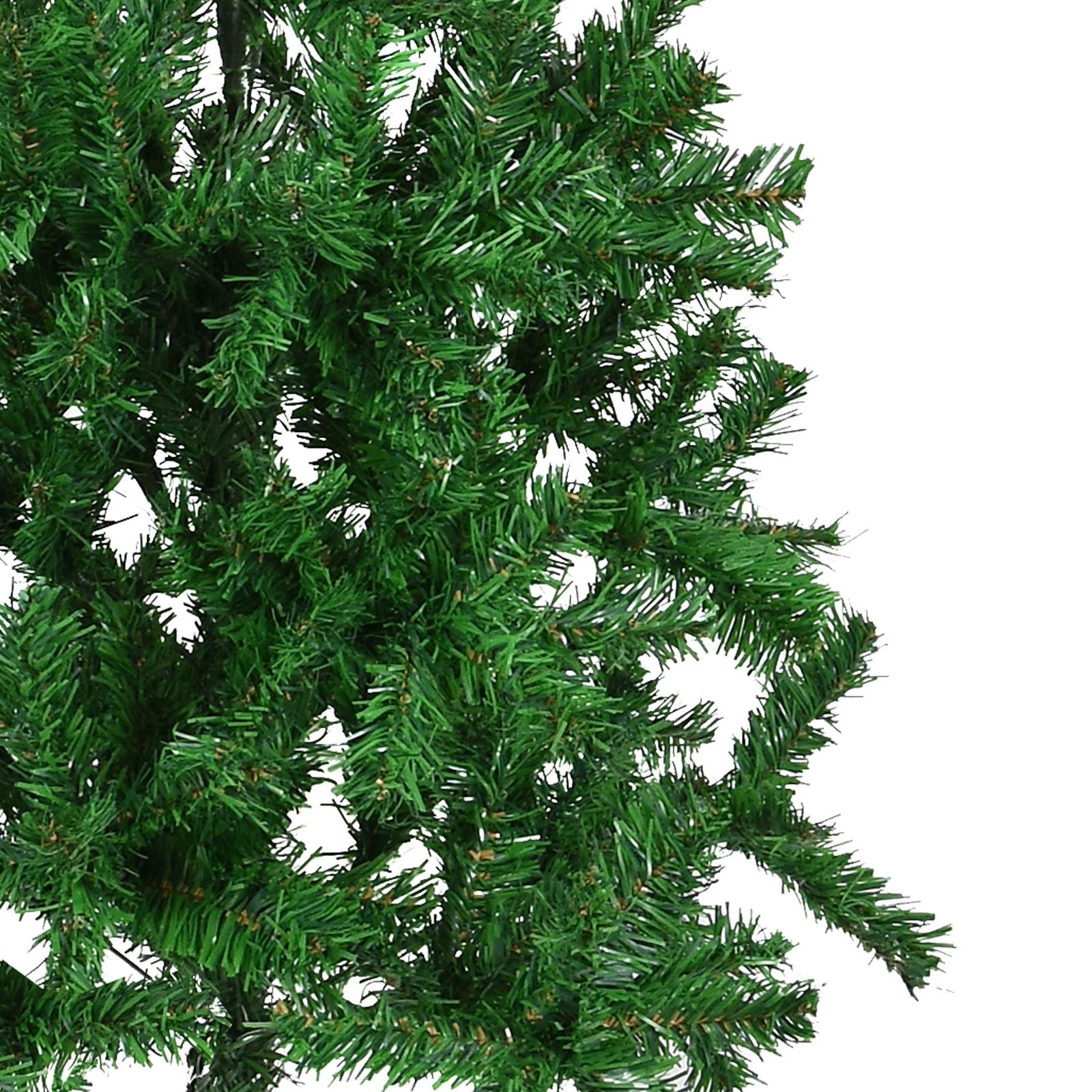 6ft Artificial Christmas Tree Realistic Indoor Holiday Decor with Sturdy Metal Stand