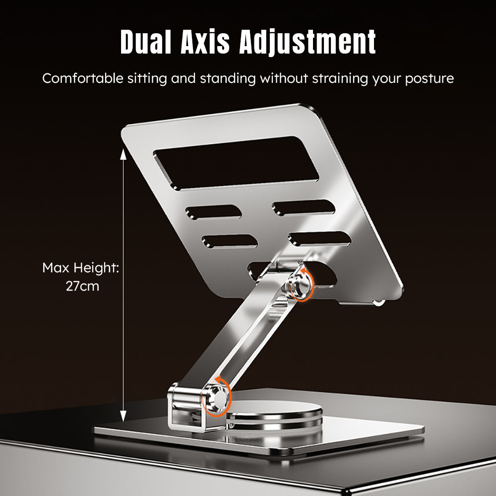 Foldable and height-adjustable laptop stand for ergonomic work setup