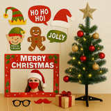 2ft Artificial Christmas Tree with Metal Stand – Compact Tabletop Holiday Xmas Decor for Home, Office & Indoor Festive Display - Mode Blend