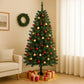 6ft Artificial Christmas Tree – Full & Realistic Branches, Easy Assembly Holiday Tree for Indoor Home Décor, With Sturdy Metal Stand - Mode Blend