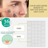 Acne Patches - Pack of 36 Translucent Hydrocolloid Pimple Patch Spot Treatment Stickers for Face and Body - Fast-Acting & Cruelty Free Skin Care - Mode Blend