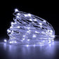 LED Copper Wire String Lights Mini 3AA Battery Operated/Powered Copper Wire LED Firefly Lights for Bedroom Decoration Wedding Home Christmas Parties Holiday (White, 5M - 50LED) [Energy Class A] - Mode Blend